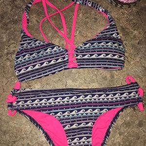 Roxy Bikini Small top Medium bottoms